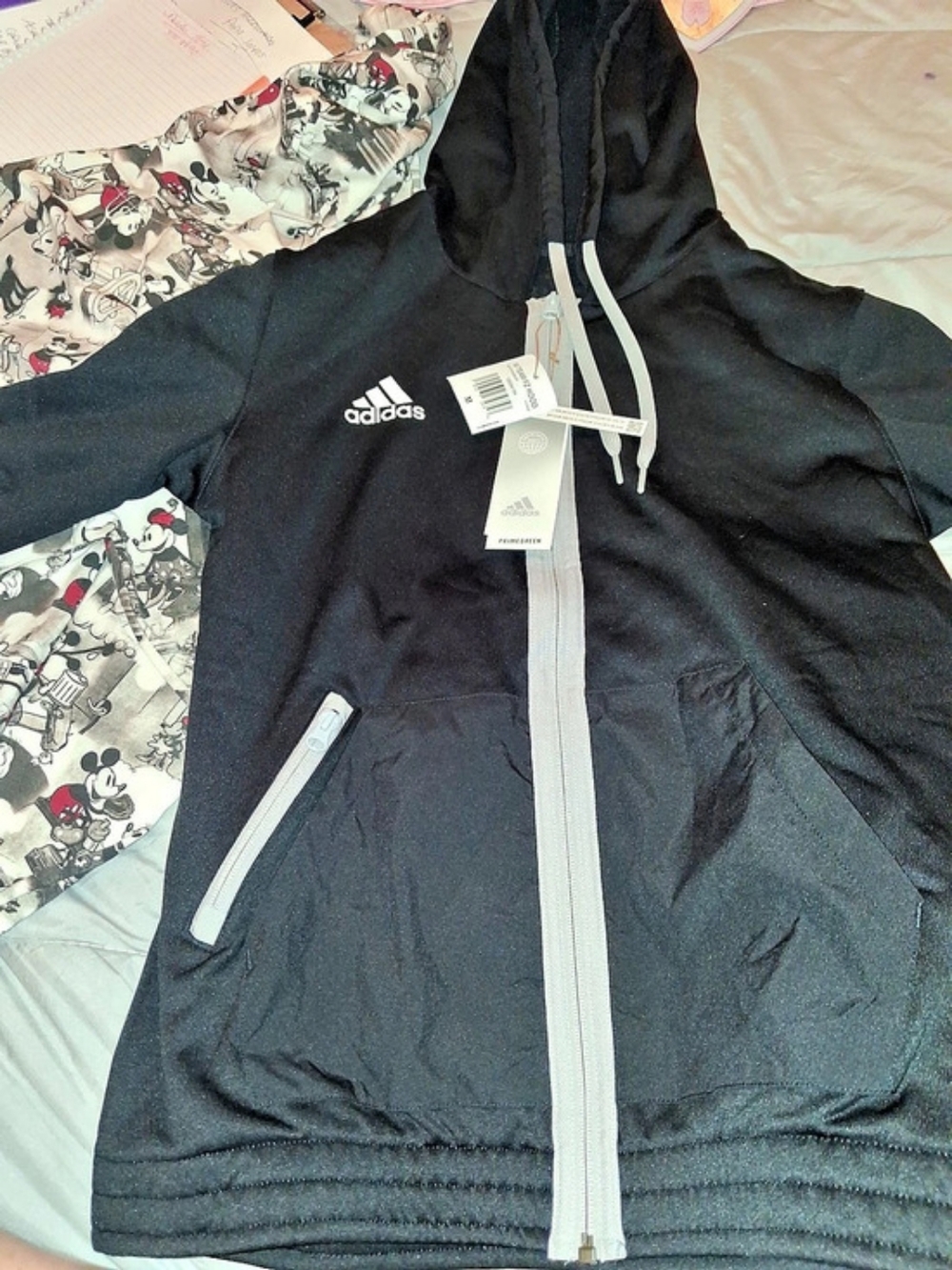 adidas Medium TEAM FZ HOOD Hooded Jacket Black Medium
